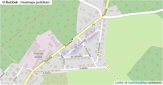 U Ručiček - mapa podnikání