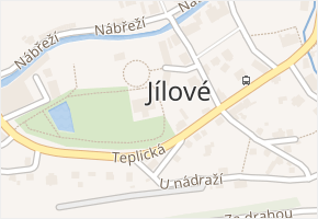 Jílové v obci Jílové - mapa části obce