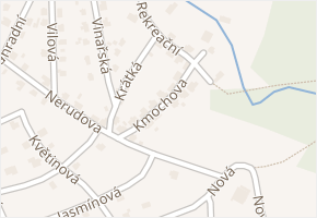 Kmochova v obci Jílové - mapa ulice
