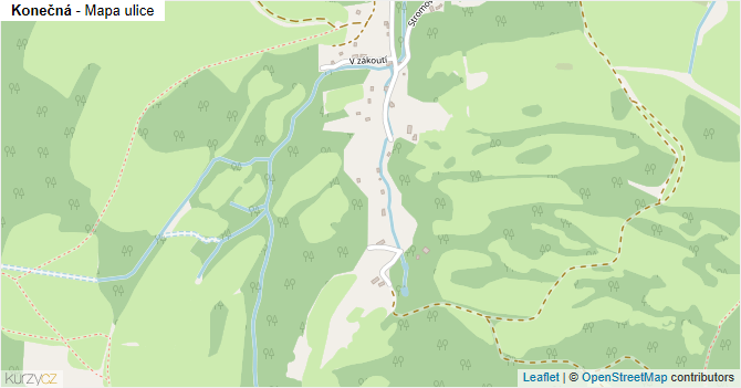 Konečná - mapa ulice