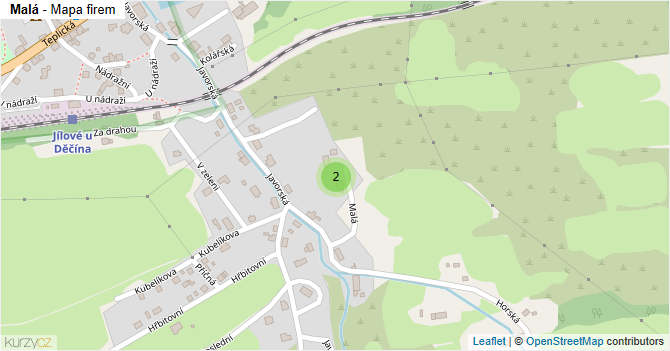 Malá - mapa firem