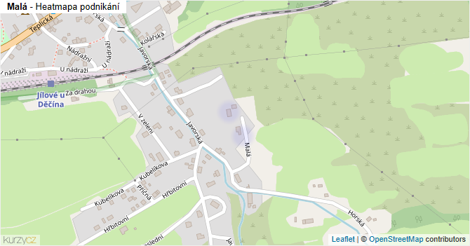 Malá - mapa podnikání