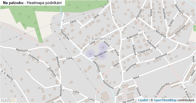 Na palouku - mapa podnikání