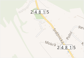 Na samotě v obci Jílové - mapa ulice