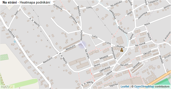 Na stráni - mapa podnikání