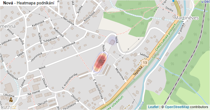 Nová - mapa podnikání
