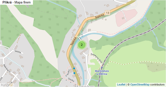 Příkrá - mapa firem