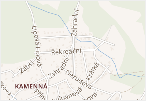Rekreační v obci Jílové - mapa ulice