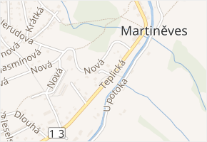 Sadová v obci Jílové - mapa ulice