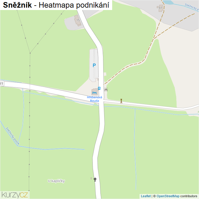 Mapa Sněžník - Firmy v části obce.