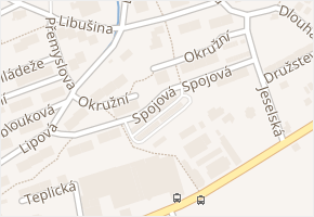 Spojová v obci Jílové - mapa ulice