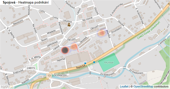 Spojová - mapa podnikání