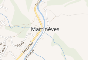 Stezka v obci Jílové - mapa ulice
