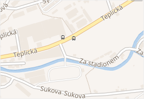 Teplická v obci Jílové - mapa ulice