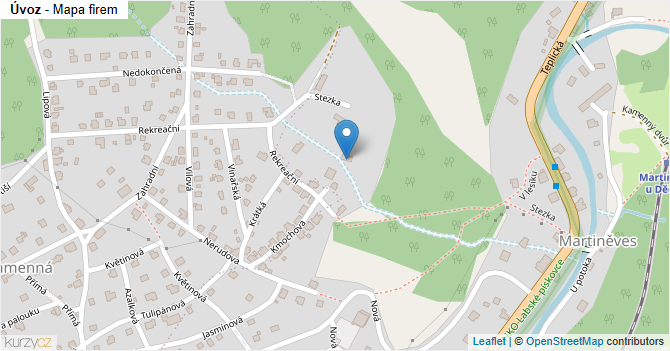 Úvoz - mapa firem