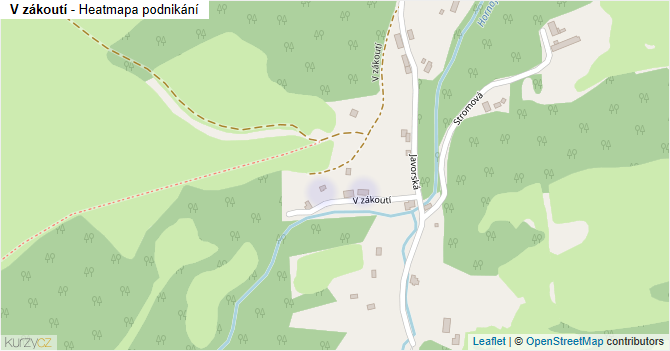 V zákoutí - mapa podnikání