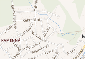 Vinařská v obci Jílové - mapa ulice