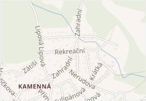 Zahradní v obci Jílové - mapa ulice