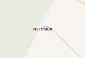 Nepomuk v obci Jílovice - mapa části obce