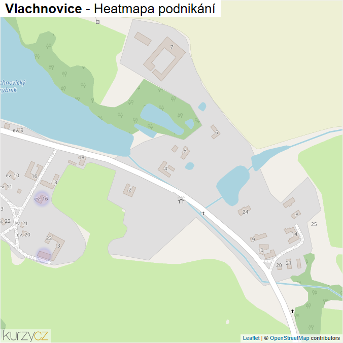 Mapa Vlachnovice - Firmy v části obce.