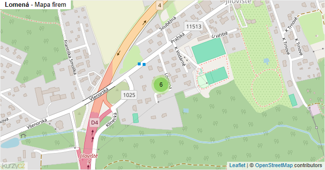Lomená - mapa firem