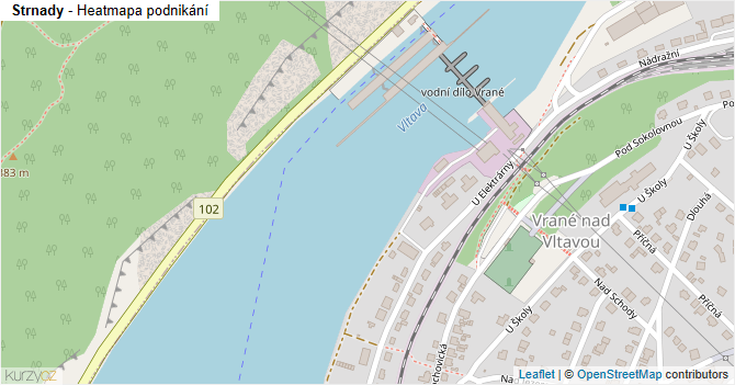 Strnady - mapa podnikání