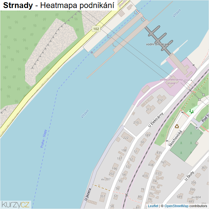 Mapa Strnady - Firmy v ulici.