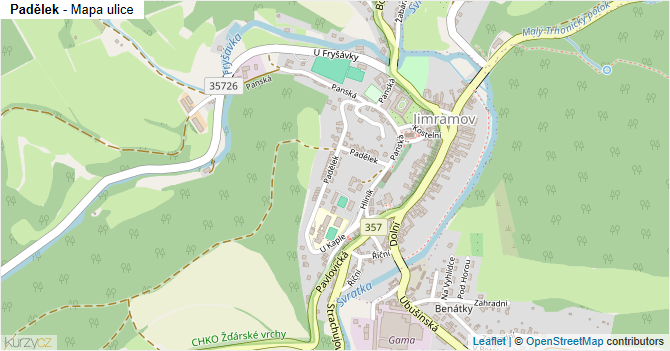 Padělek - mapa ulice