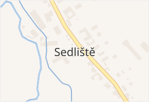 Sedliště v obci Jimramov - mapa části obce