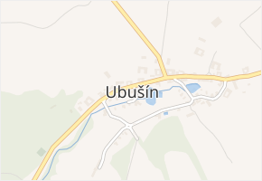 Ubušín v obci Jimramov - mapa části obce