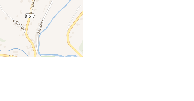 Žabárna v obci Jimramov - mapa ulice