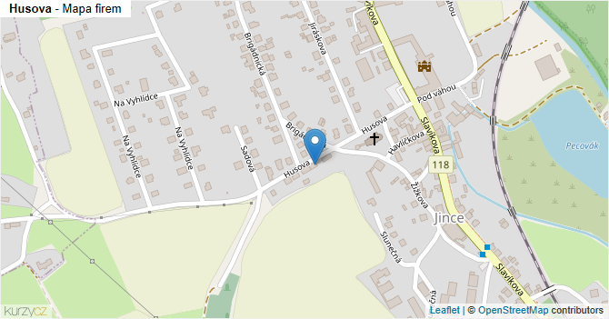 Husova - mapa firem