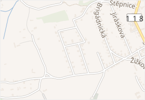 Na Vyhlídce v obci Jince - mapa ulice