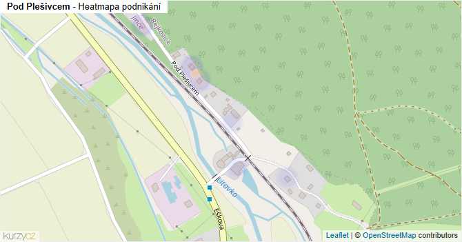 Pod Plešivcem - mapa podnikání