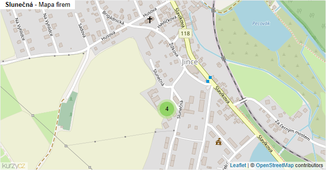 Slunečná - mapa firem