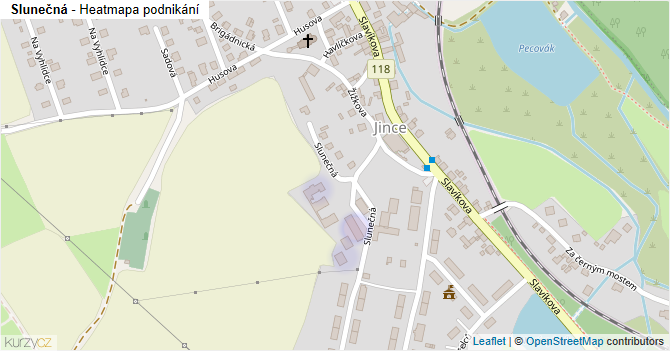 Slunečná - mapa podnikání