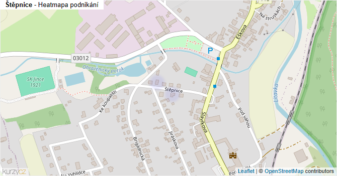 Štěpnice - mapa podnikání
