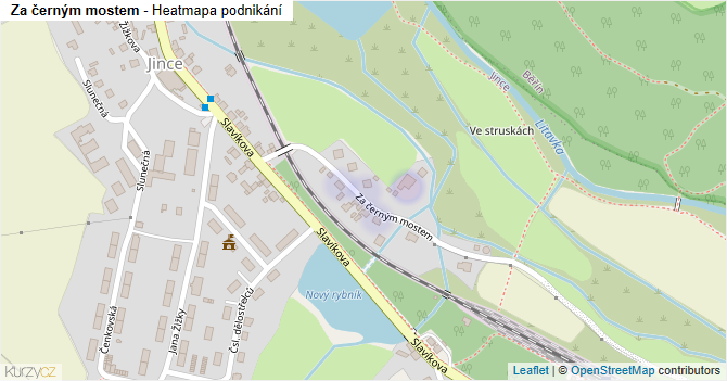 Za černým mostem - mapa podnikání