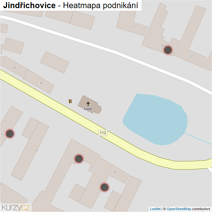 Mapa Jindřichovice - Firmy v obci.