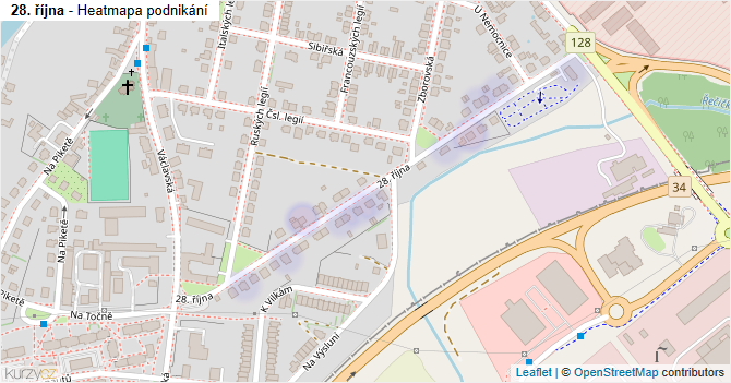 28. října - mapa podnikání