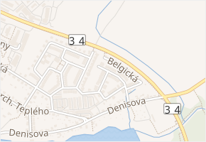 Anglická v obci Jindřichův Hradec - mapa ulice