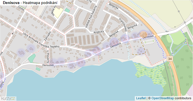 Denisova - mapa podnikání