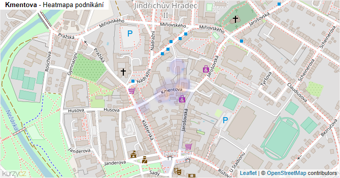 Kmentova - mapa podnikání