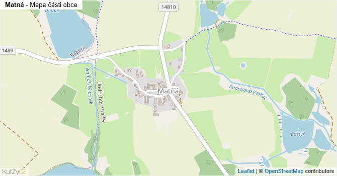 Matná - mapa části obce