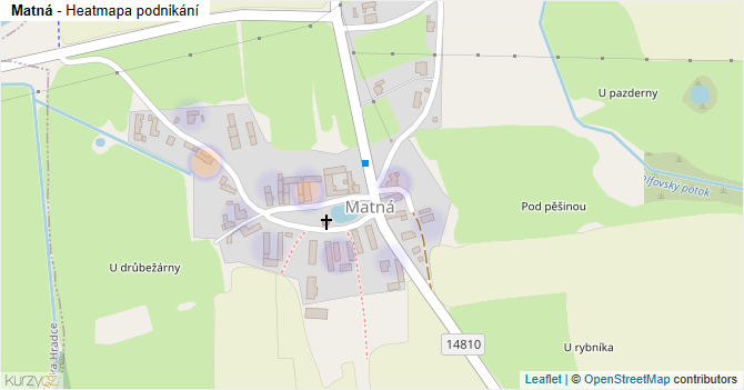 Matná - mapa podnikání