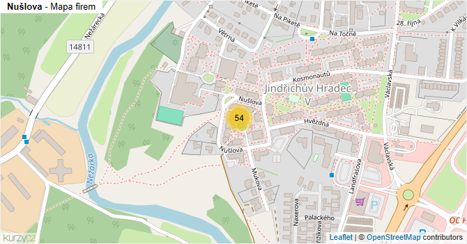 Nušlova - mapa firem