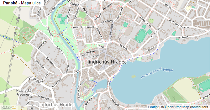 Panská - mapa ulice