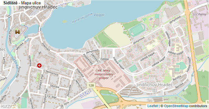 Sídliště - mapa ulice