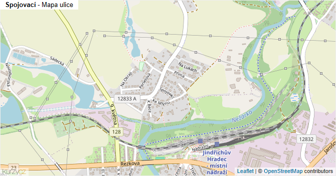 Spojovací - mapa ulice