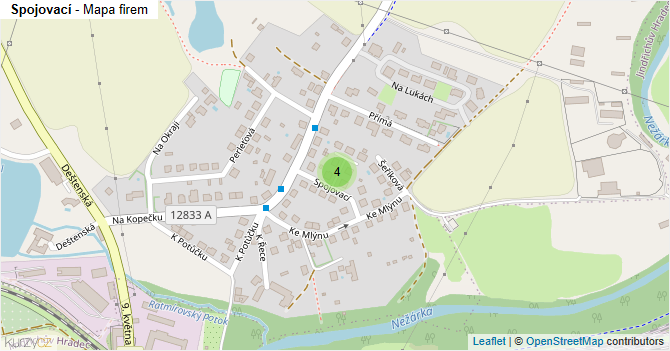 Spojovací - mapa firem